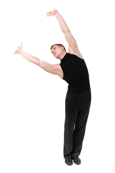 Jovem ginasta posando — Fotografia de Stock