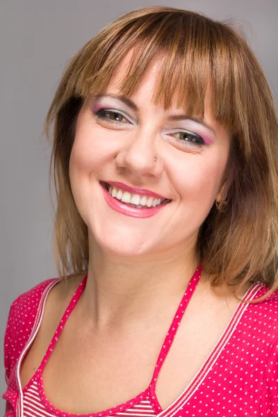 Friendly smiling woman — Stock Photo, Image