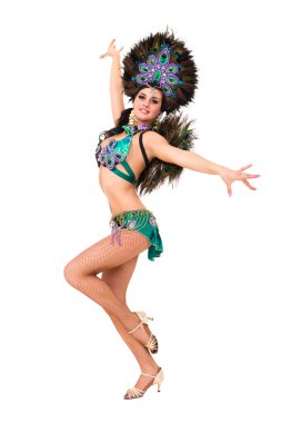 seksi karnaval dansçı poz