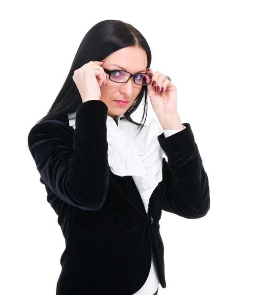 Business woman with glasses — Stock Photo, Image