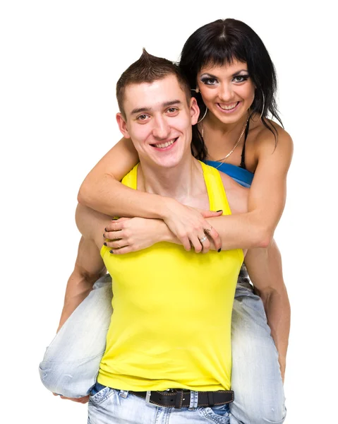 Feliz pareja joven — Foto de Stock