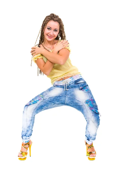 Young woman with dreadlocks — Stock Photo, Image