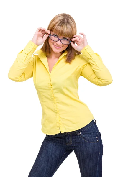 Woman wearing glasses — Stock Photo, Image