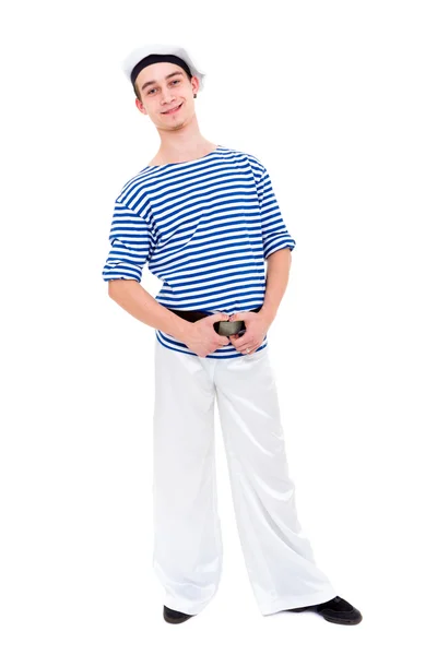 Jonge danser verkleed als een zeeman poseren — Stockfoto