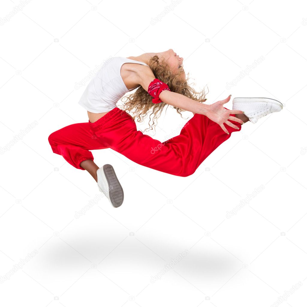 girl dancer jumping