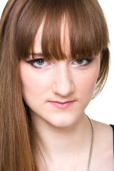 Closeup portrait of a beautiful girl — Stock Photo, Image