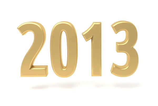 2013 Neujahr goldenes Zeichen — Stockfoto