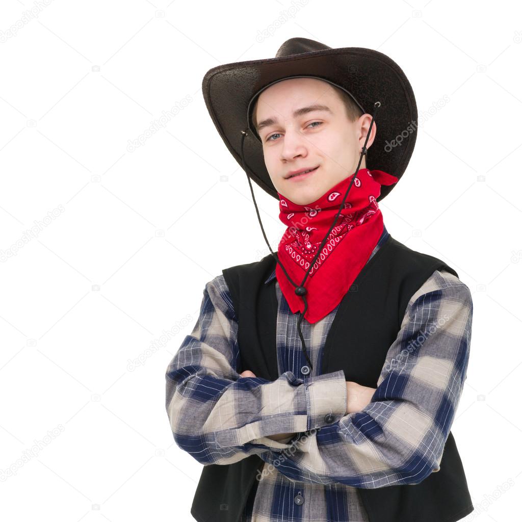 Young handsome cowboy — Stock Photo © stepstock #16644413