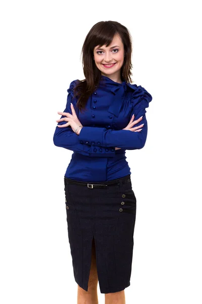 Friendly smiling young woman portrait — Stock Photo, Image