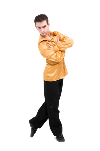 Moderne mens danser poseren — Stockfoto