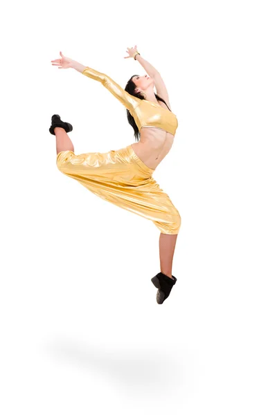 Young dancer woman jumping — Stock Photo, Image