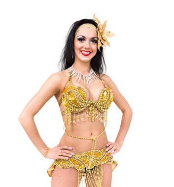 seksi karnaval dansçı poz