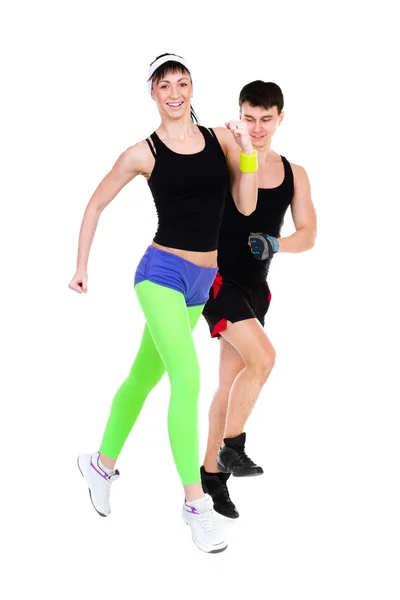 Twee joggen samen — Stockfoto