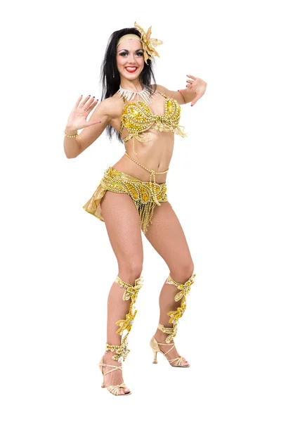 Sexy carnival dancer — Stock Photo, Image