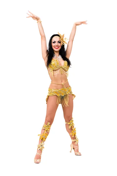 Sexy carnival dancer posing — Stock Photo, Image