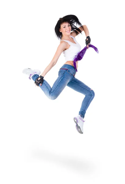 Young fitness woman jumping — Stock Photo, Image