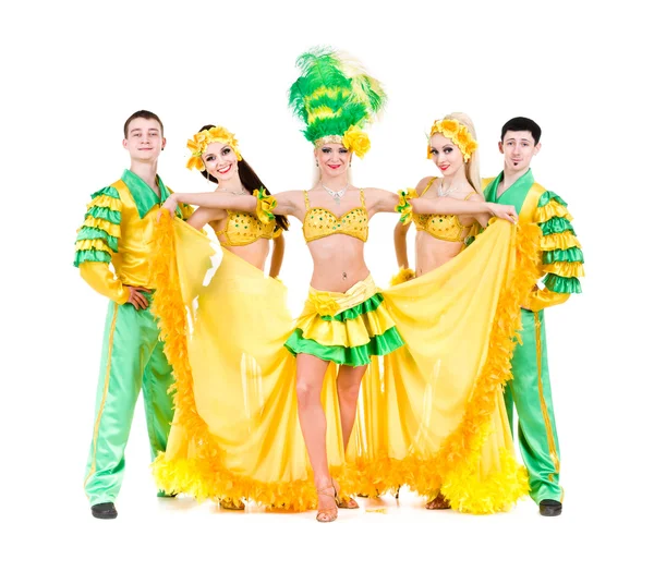 Sexy carnival dancers posing — Stock Photo, Image