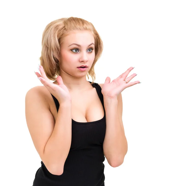 Surprised young woman — Stock Photo, Image