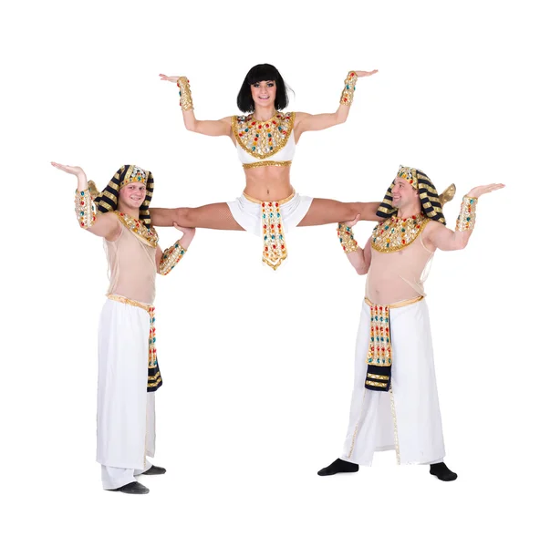 Zespół akrobatyczny tańca kaskaderskie — Zdjęcie stockowe