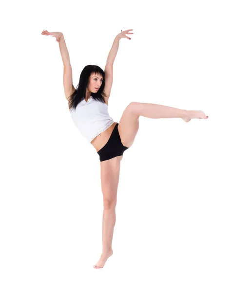 Young fitness woman doing exercise — Stock Photo, Image