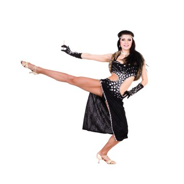 retro içinde şehvetli kadın tam uzunlukta