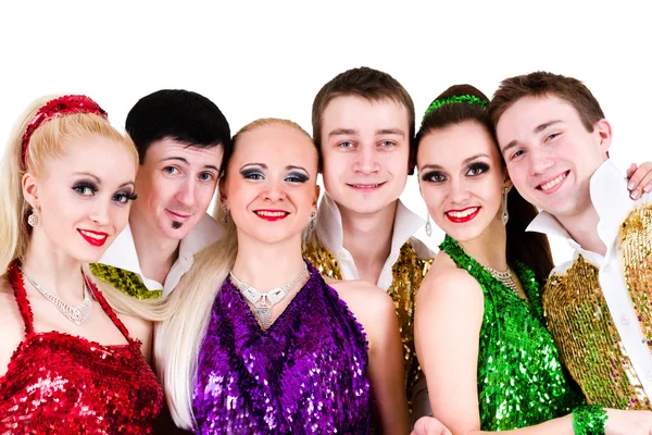 Echipa de dansatori Disco — Fotografie, imagine de stoc