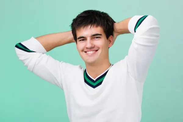 Handsome young man with a charming smile — Stock Photo, Image