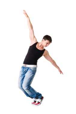 Mavi Jeans poz yakışıklı delikanlı