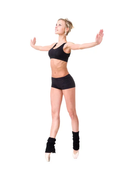 Young fitness woman doing exercise — Stock Photo, Image