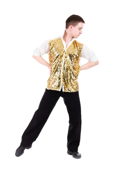 Tancerz disco pokazano kilka ruchów — Zdjęcie stockowe