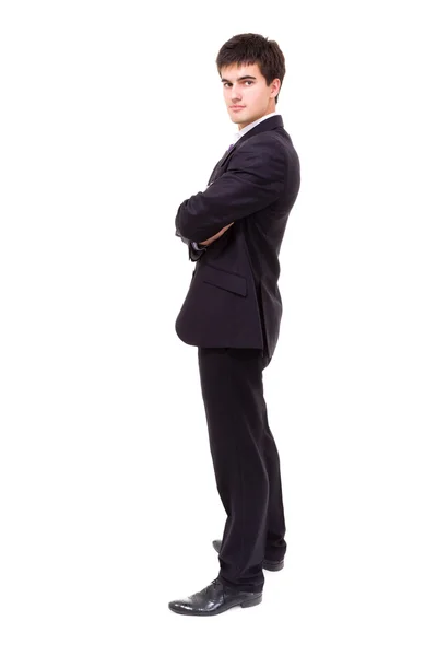 Confident modern business man isolated on white — Stock Photo, Image