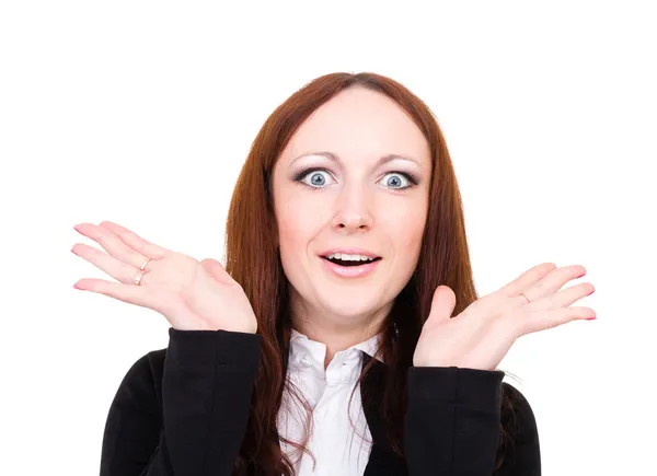 Surprised young woman — Stock Photo, Image