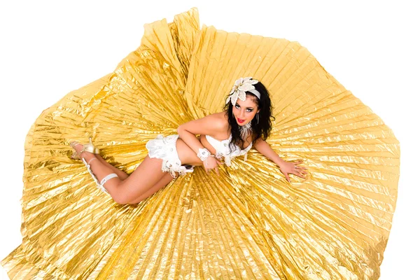 Belly dancer lying — Stock Photo, Image