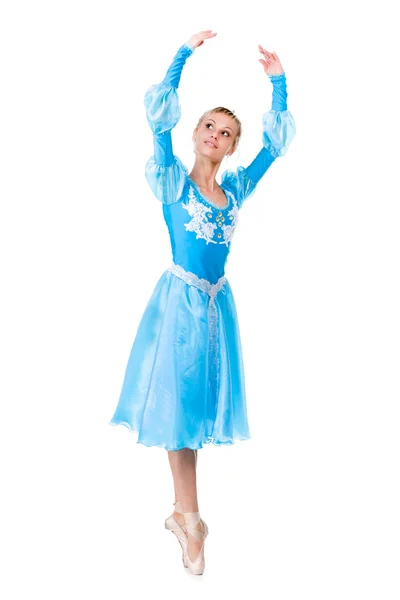 Comprimento total de bailarina jovem posando — Fotografia de Stock