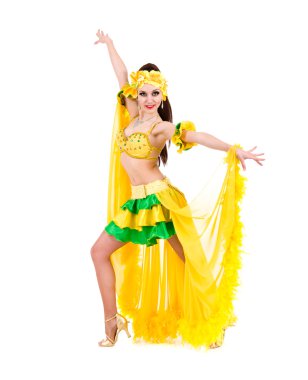güzel karnaval dansçı Kadın kılığında