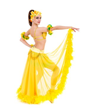 güzel karnaval dansçı Kadın kılığında