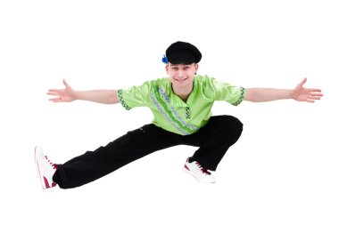 çekici bir adam halk Ukraynalı elbise