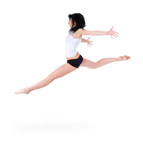 Young fitness woman jumping — Stock Photo, Image