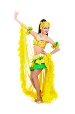 güzel karnaval dansçı Kadın kılığında