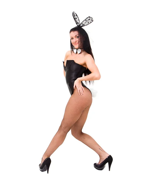 Bunny kostüm giyen kız seksi oyun — Stok fotoğraf