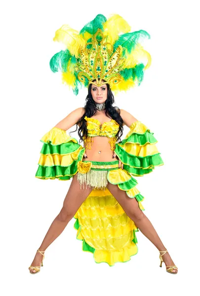 Bailarina de carnaval bailando — Foto de Stock