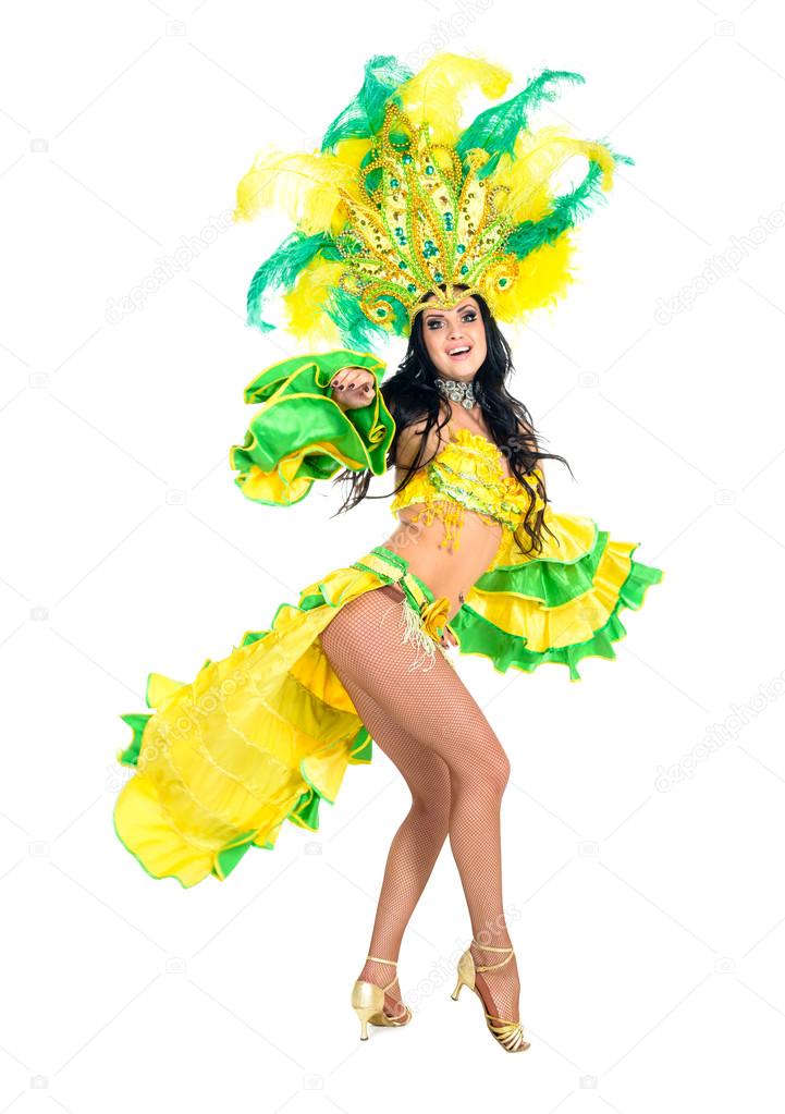 Carnival dancer woman dancing