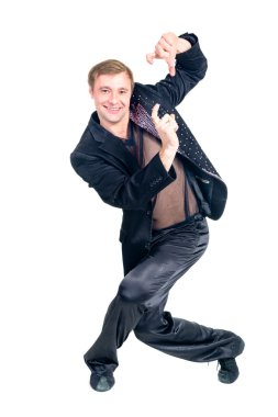 disko dansçısı bazı hareketleri gösteren