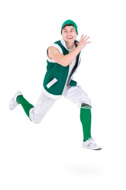 dost adam komik cüce gibi giyinmiş