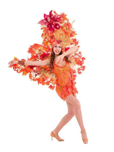 Καρναβάλι γυναίκα χορεύτρια χορό — Φωτογραφία Αρχείου