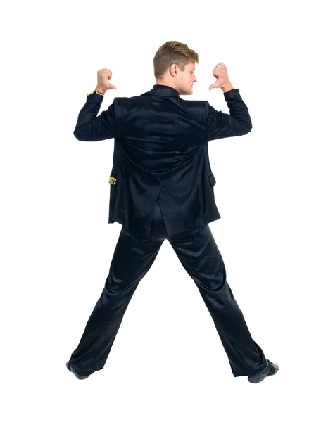 Disco dancer showing some movements — Stock Photo, Image