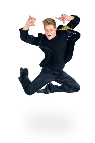 Disco dancer showing some movements — Stock Photo, Image