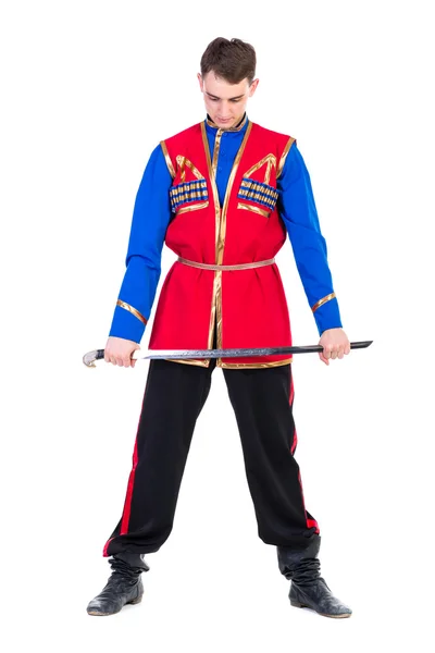 Russian cossack dance — Stock Photo, Image