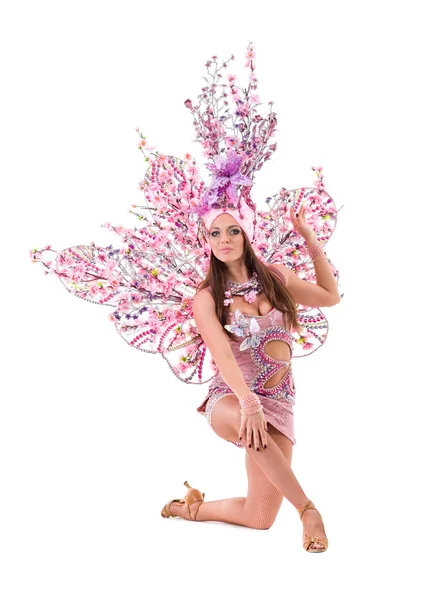 Karnaval dansçı kadın dans — Stok fotoğraf