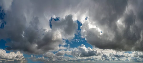Fantásticas Nuvens Suaves Composição Céu Natural Amplo Panorama — Fotografia de Stock
